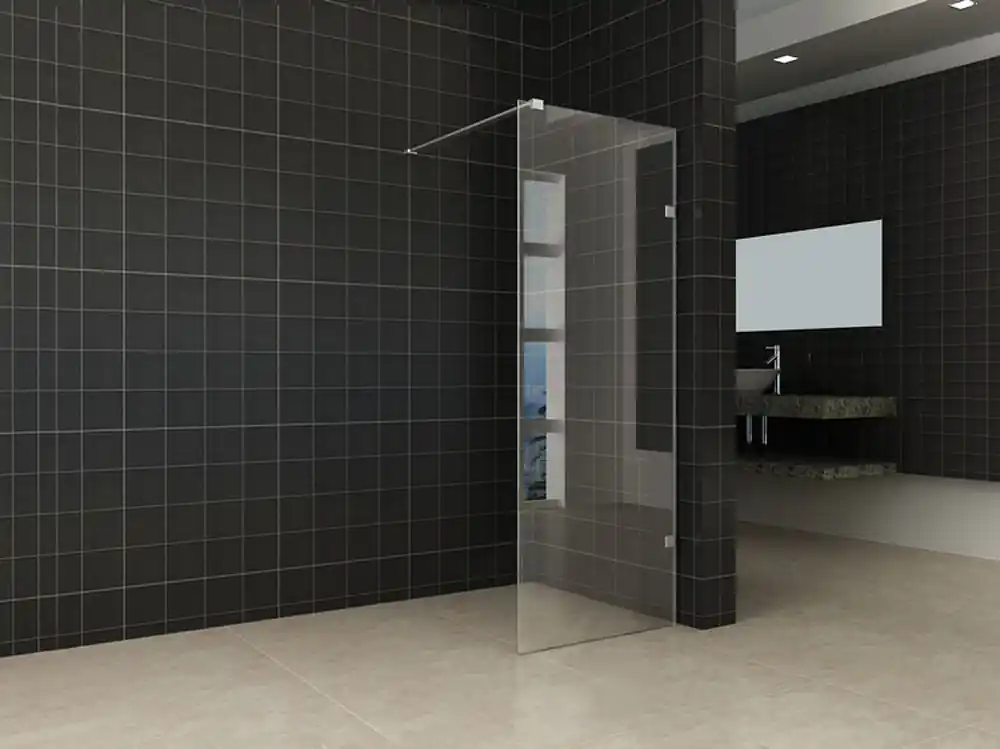 Wiesbaden Less Profielloos Inloopdouche - Nano Coating - 8mm Helder Glas - 60x200cm - Mat Wit Goedkoop