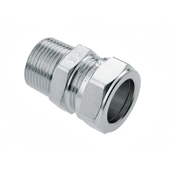 Bonfix Puntstuk - Knel x Buitendraad - Vernikkeld Messing - 15mm x 1/2" Korting