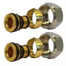 Merkproduct Adapter 16x2mm in knelkoppeling 15mm 2 stuks