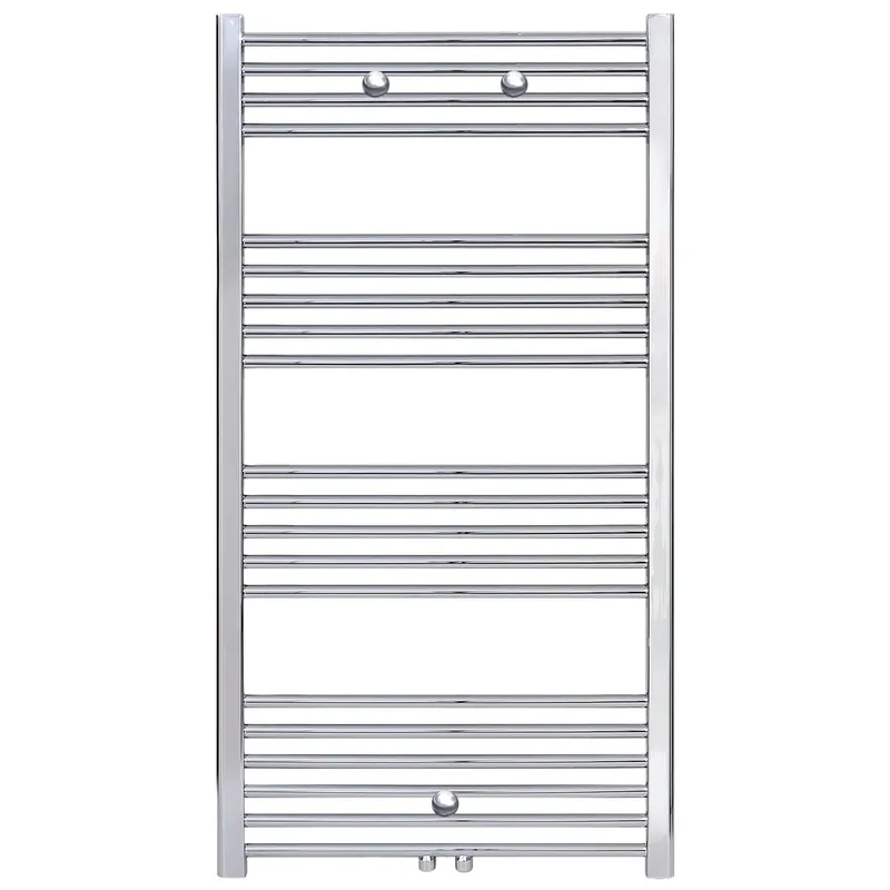 Belrad Handdoekradiator - Midden Aansluiting - 431W - 120x60cm - Chroom Gereduceerde Prijs
