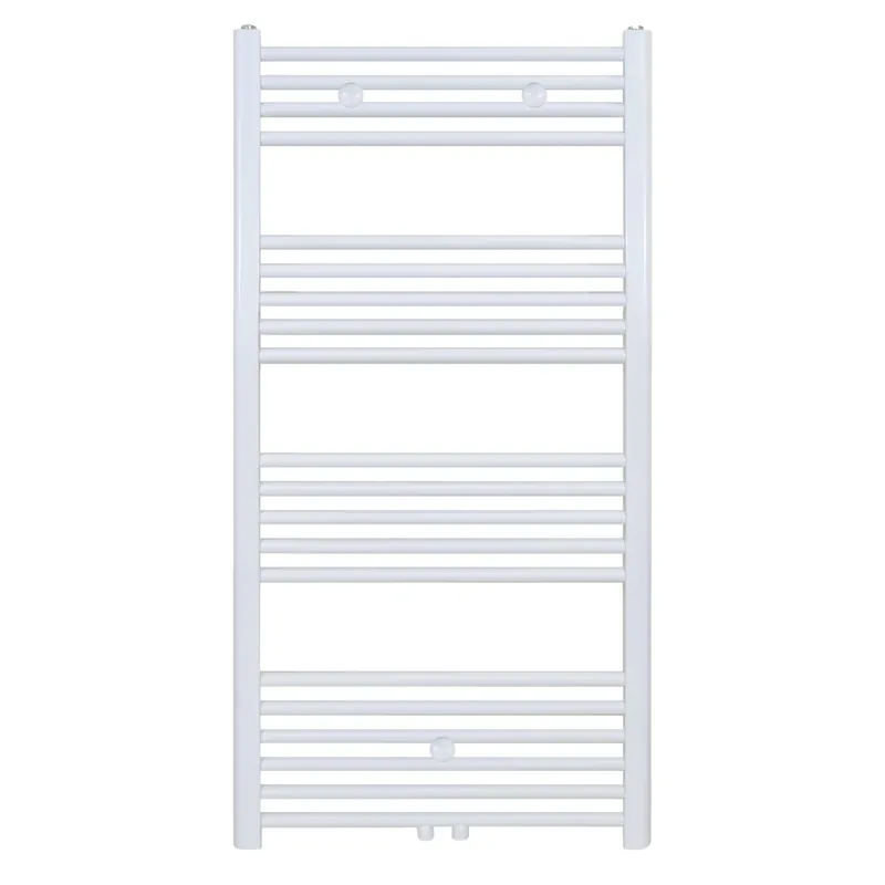 Belrad Handdoekradiator - Midden Aansluiting - 537W - 120x50cm - Wit Laatste Kans