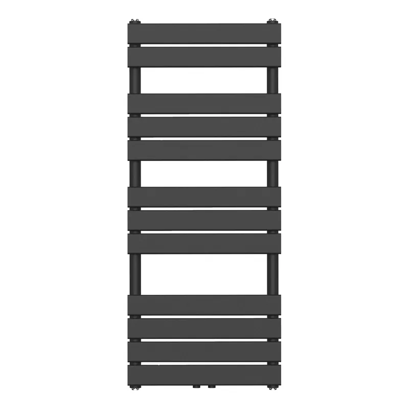 Belrad Handdoekradiator - Midden Aansluiting - 593W - 120x50cm - Zwart Exclusieve Aanbieding