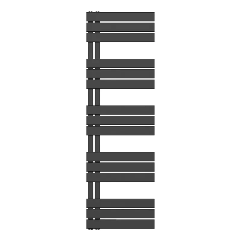 Exclusieve Aanbieding Belrad Handdoekradiator - Zij Aansluiting - 755W - 160x50cm - Mat Zwart