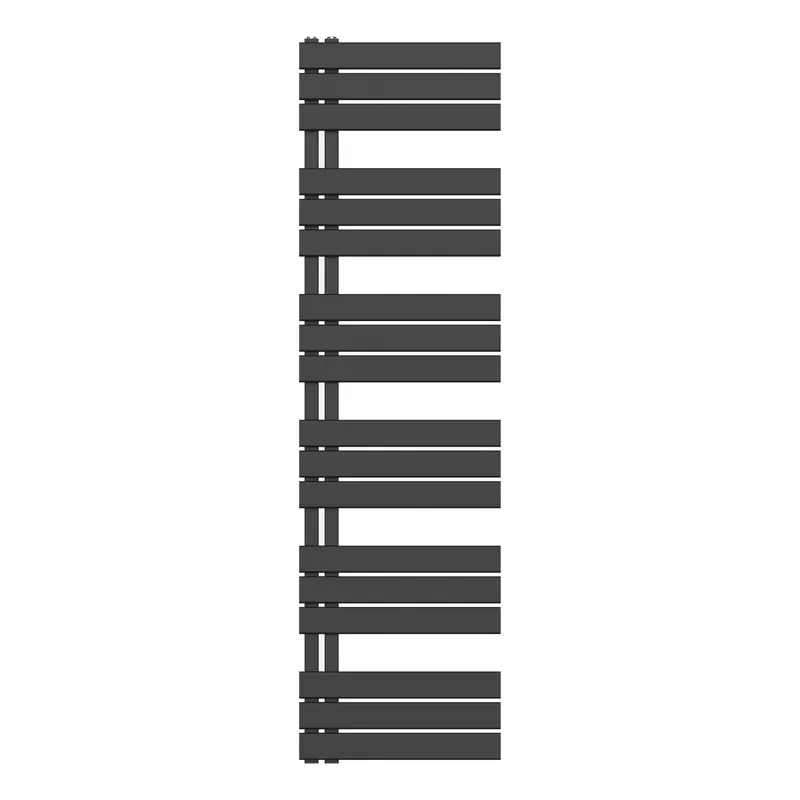Belrad Handdoekradiator - Zij Aansluiting - 890W - 180x50cm - Mat Zwart Finale Uitverkoop