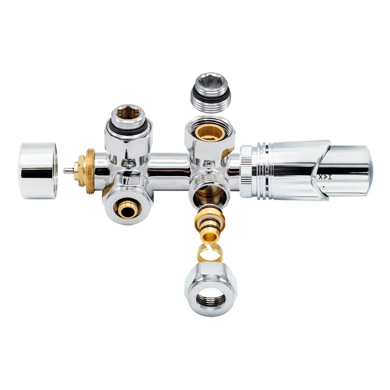 Belrad Middenaansluitset Haaks - M30x16/2 - Chroom Voordeelprijs