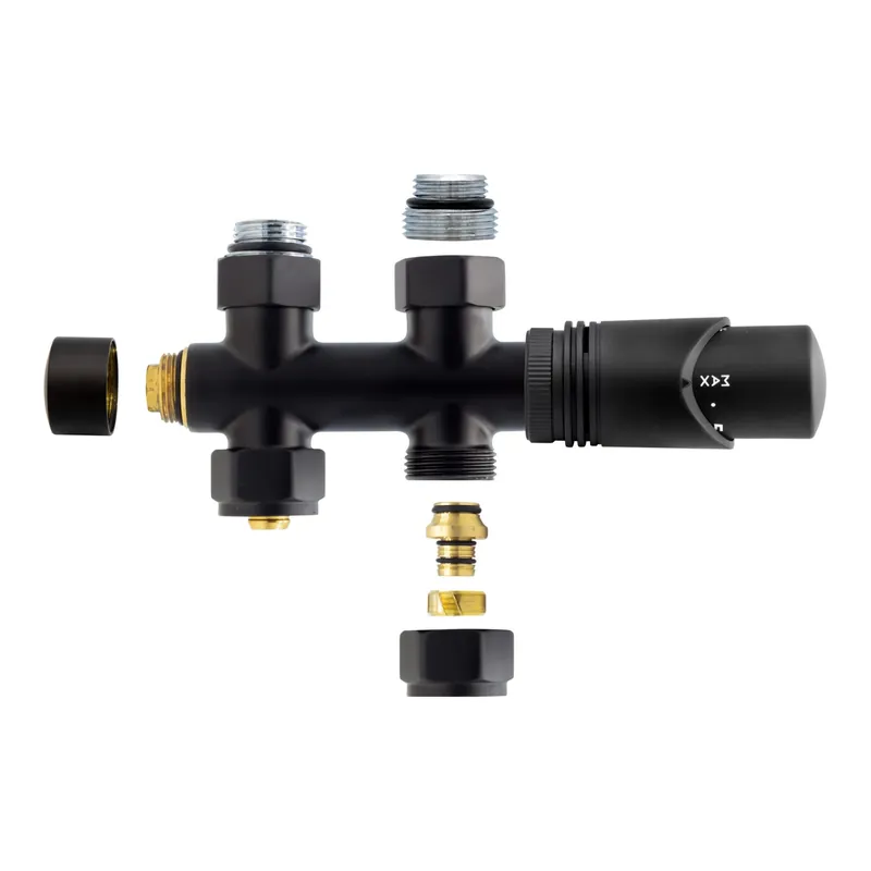 Belrad Middenaansluitset Recht - M30x16/2 - Zwart Aanbieding