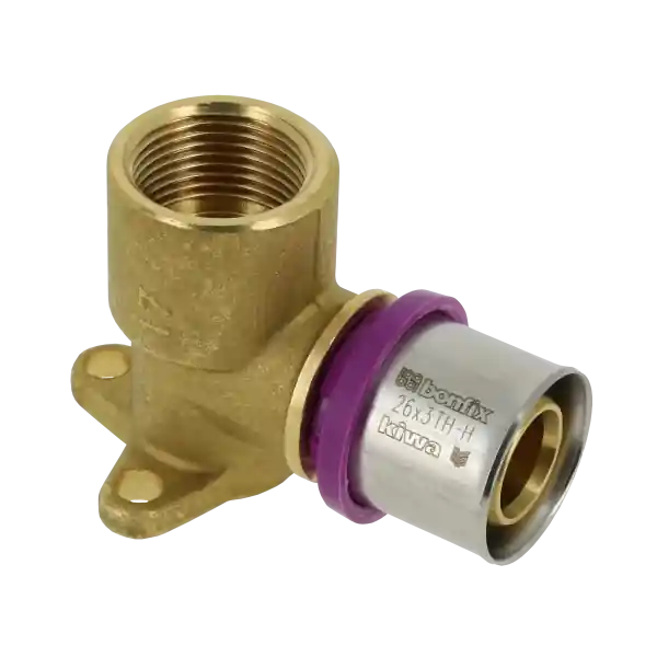 Bonfix Alu-Pers Muurplaatkoppeling - 47mm - Pers x Binnendraad - Messing - 26mm x 3/4" Voordeelprijs
