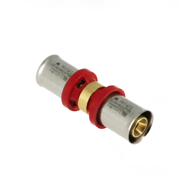 Premium Bonfix Alu-Pers Rechte Koppeling - Pers - Messing - 16x16mm
