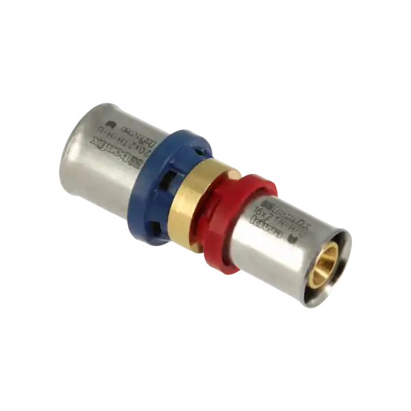 Hete Deal Bonfix Alu-Pers Rechte Verloopkoppeling - Pers - Messing - 20x16mm