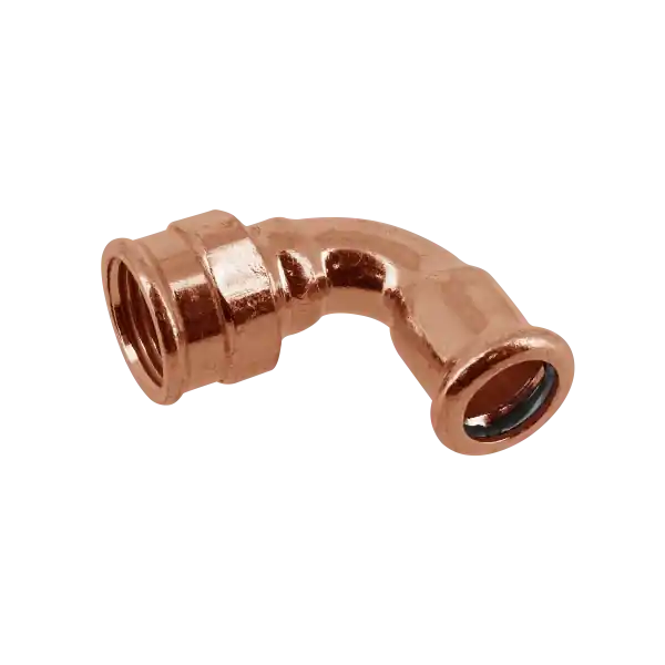 Bonfix Press Kniekoppeling - Pers x Binnendraad - Roodkoper - 22mm x 3/4" Koop Online