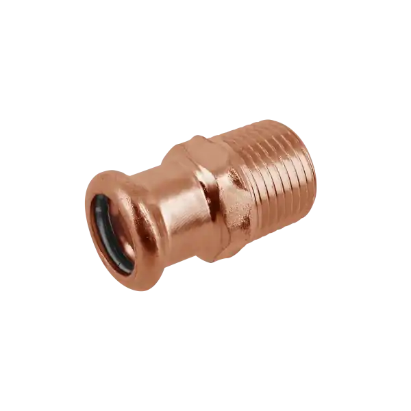 Uitverkoop Bonfix Press Puntstuk - Pers x Buitendraad - Roodkoper - 15mm x 1/2"