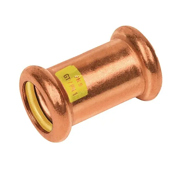 Bonfix Press Rechte Koppeling - Gas - Pers - Roodkoper - 22x22mm Beperkt Aanbod
