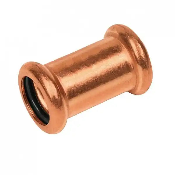 Premium Bonfix Press Rechte Koppeling - Pers - Roodkoper - 22x22mm