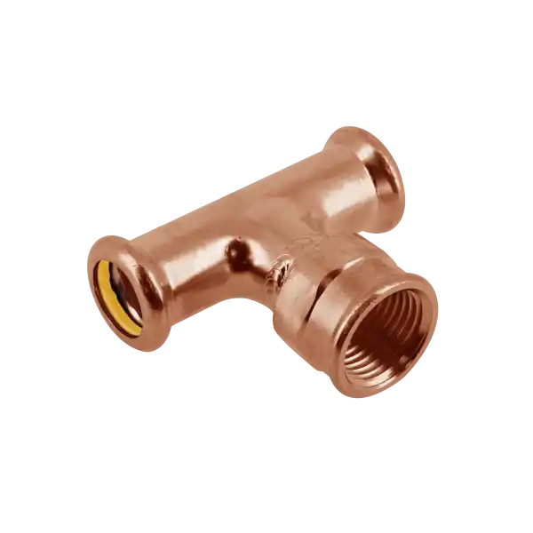 Bonfix Press T-Koppeling - Gas - Pers x Binnendraad - Roodkoper - 22mm x 1/2" x 22mm Must-Have