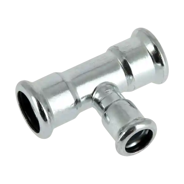 Voordeelprijs Bonfix Press Verlopend T-Koppeling - CV - Pers - Staalverzinkt - 15x22x15mm