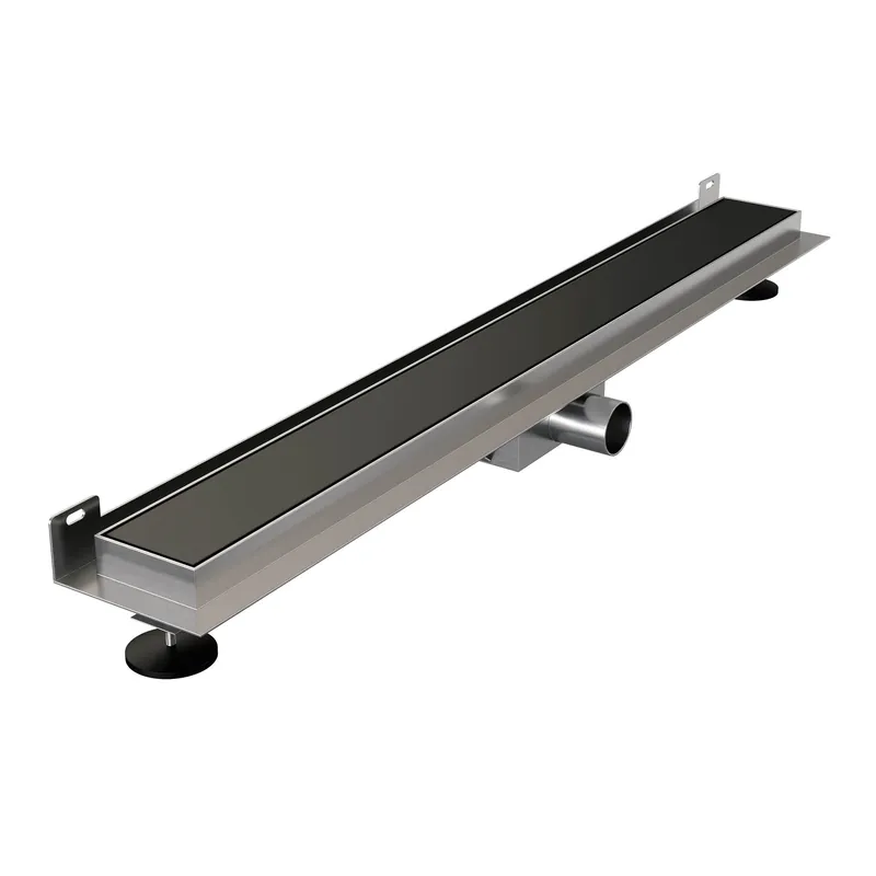Koop Vandaag Brauer Black Edition Douchegoot met Multifunctioneel Tegelinlegrooster, Muurflens & Zijuitloop - 80cm - Mat Zwart