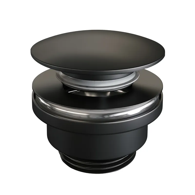 Brauer Black Edition Klikwaste Afvoerplug - Mat Zwart Laatste Kans