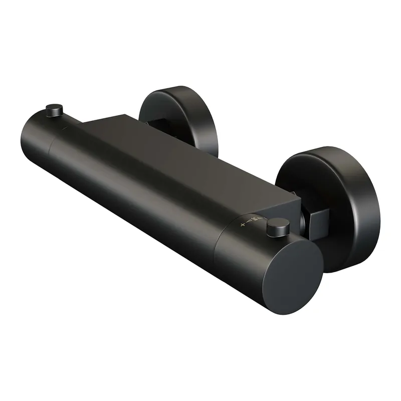 Brauer Black Edition Opbouw Thermostatisch Douchekraan - Draaiknoppen - Mat Zwart Shop Nu