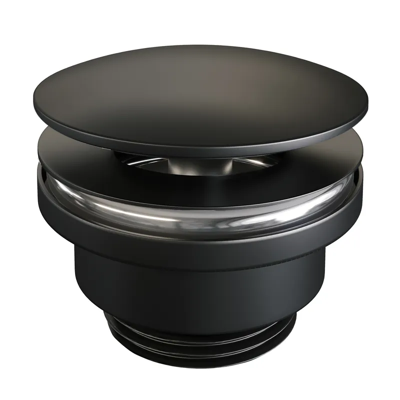 Korting Brauer Black Edition Open Afvoerplug - Mat Zwart