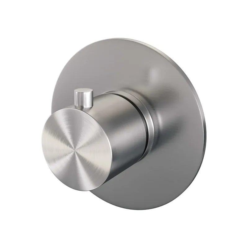 Premium Brauer Brushed Edition Inbouw Thermostaat - Draaiknop - PVD - Geborsteld RVS