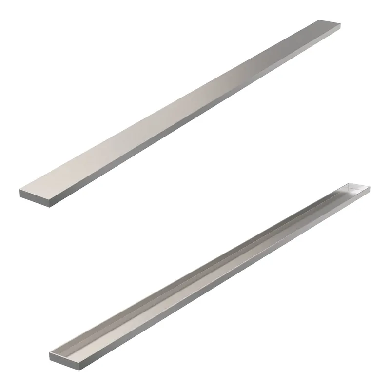 Beperkt Aanbod Brauer Brushed Edition Multifunctioneel Tegelinlegrooster - 110cm - PVD - Geborsteld RVS