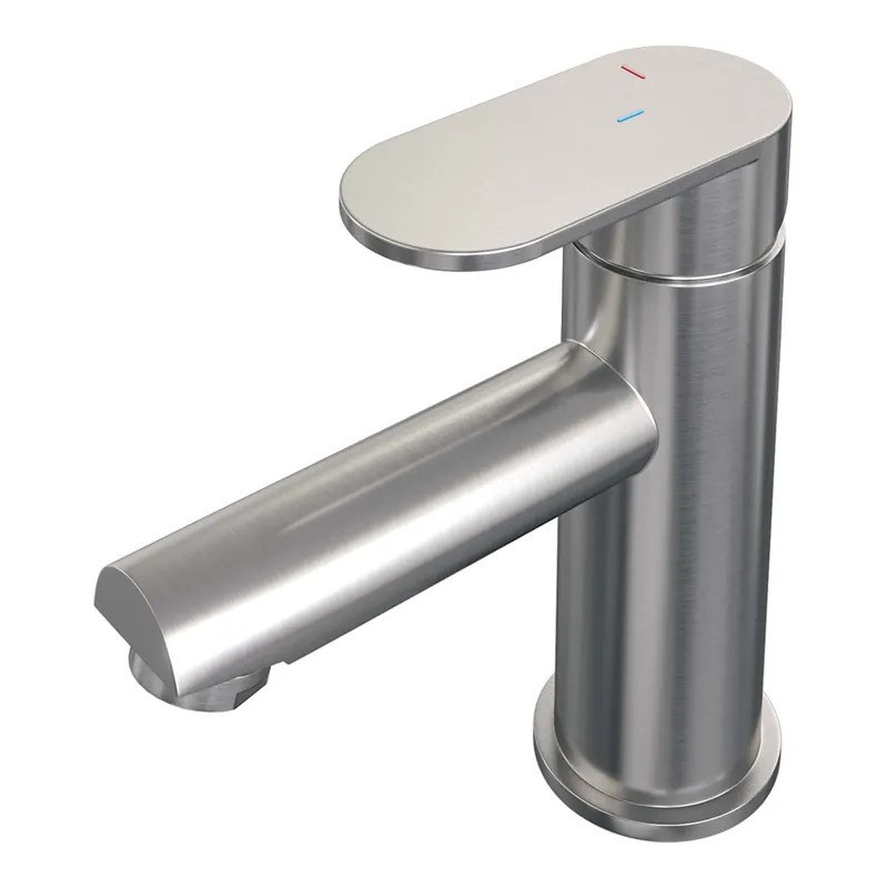 Gecertificeerd Brauer Brushed Edition Opbouw Wastafelmengkraan - Laag - Hendel Model C - PVD - Geborsteld RVS