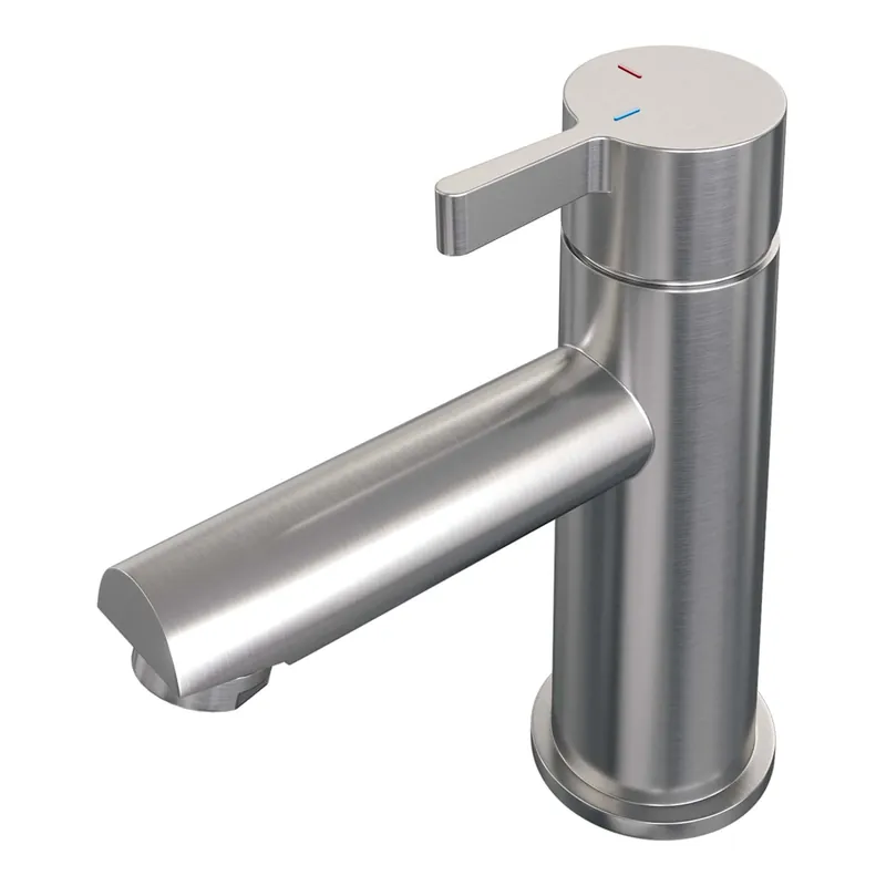 Brauer Brushed Edition Opbouw Wastafelmengkraan - Laag - Hendel Model E - PVD - Geborsteld RVS Snelle Levering