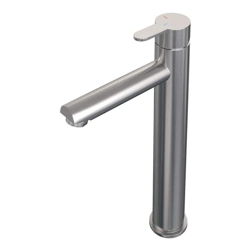 Betrouwbaar Brauer Brushed Edition Opbouw Wastafelmengkraan - Hoog - Hendel Model D - PVD - Geborsteld RVS