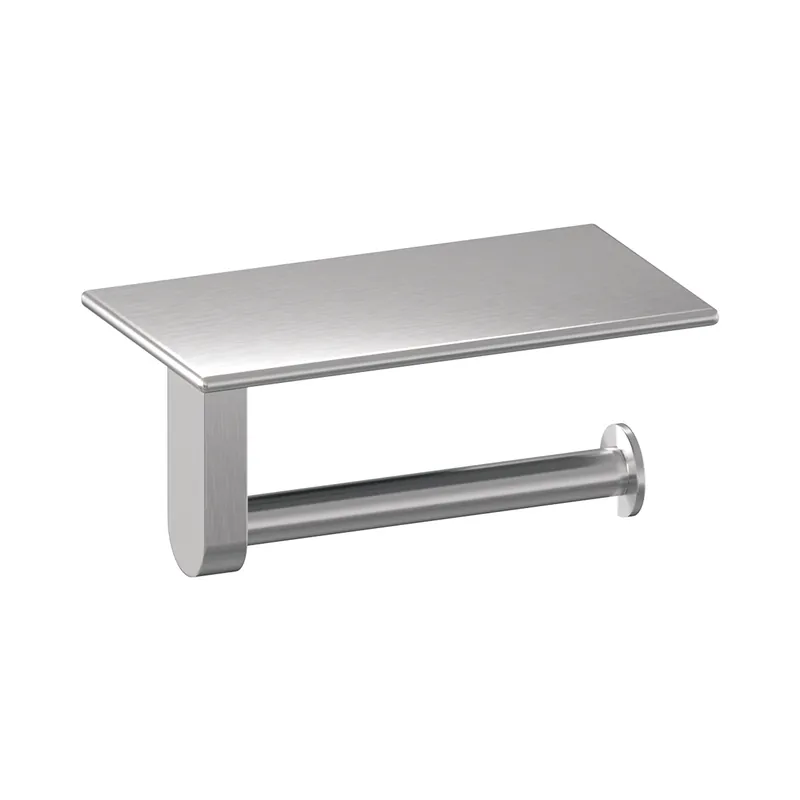 Brauer Brushed Edition Toiletrolhouder met Planchet - PVD - Geborsteld RVS Bestseller