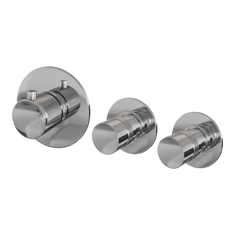 Speciale Aanbieding Brauer Chrome Edition Inbouw Thermostaat met Stopkranen - Draaiknoppen - Chroom
