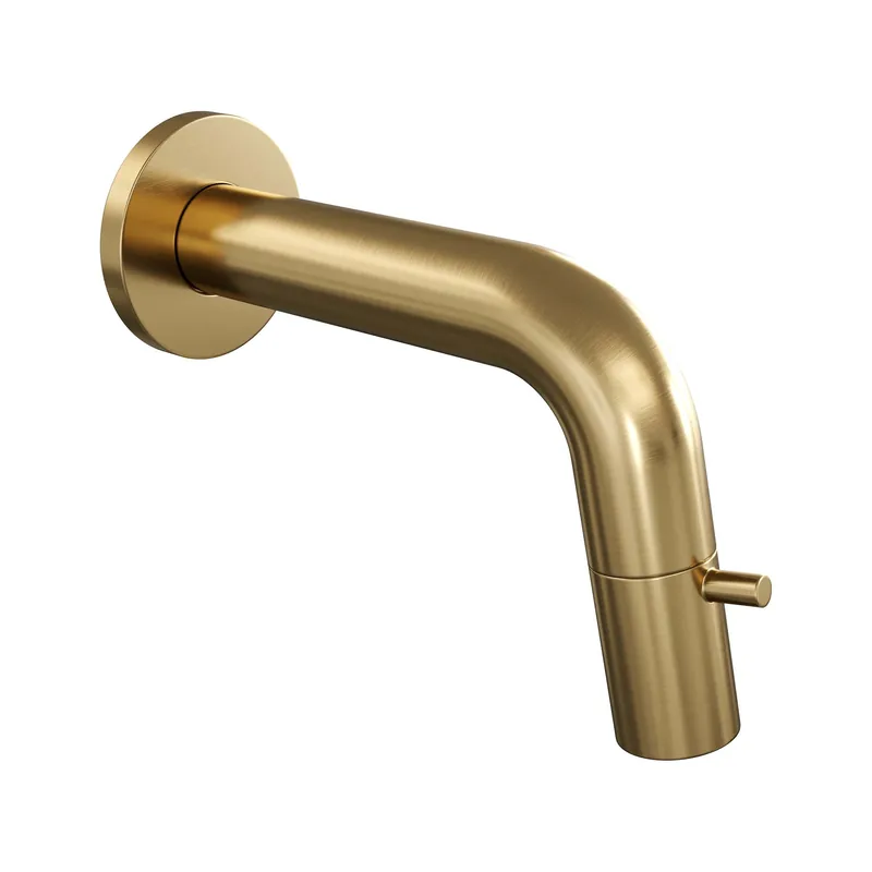Brauer Gold Edition Inbouw Fonteinkraan - Draaiknop - PVD - Geborsteld Goud Direct Verzonden