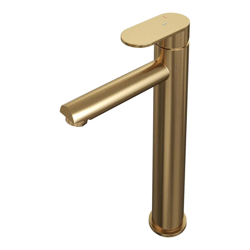 Finale Uitverkoop Brauer Gold Edition Opbouw Wastafelmengkraan - Hoog - Hendel Model C - PVD - Geborsteld Goud