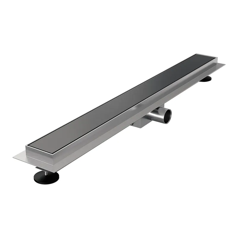 Brauer Gunmetal Edition Douchegoot met Multifunctioneel Tegelinlegrooster, Muurflens en Zijuitloop - 70cm - PVD - Geborsteld Gunmetal Direct Beschikbaar