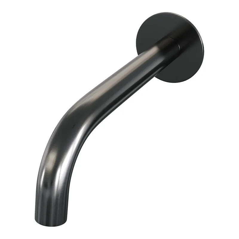 Brauer Gunmetal Edition Gebogen Uitloop met Rozet - PVD - Geborsteld Gunmetal Rechtstreeks Van De Fabrikant