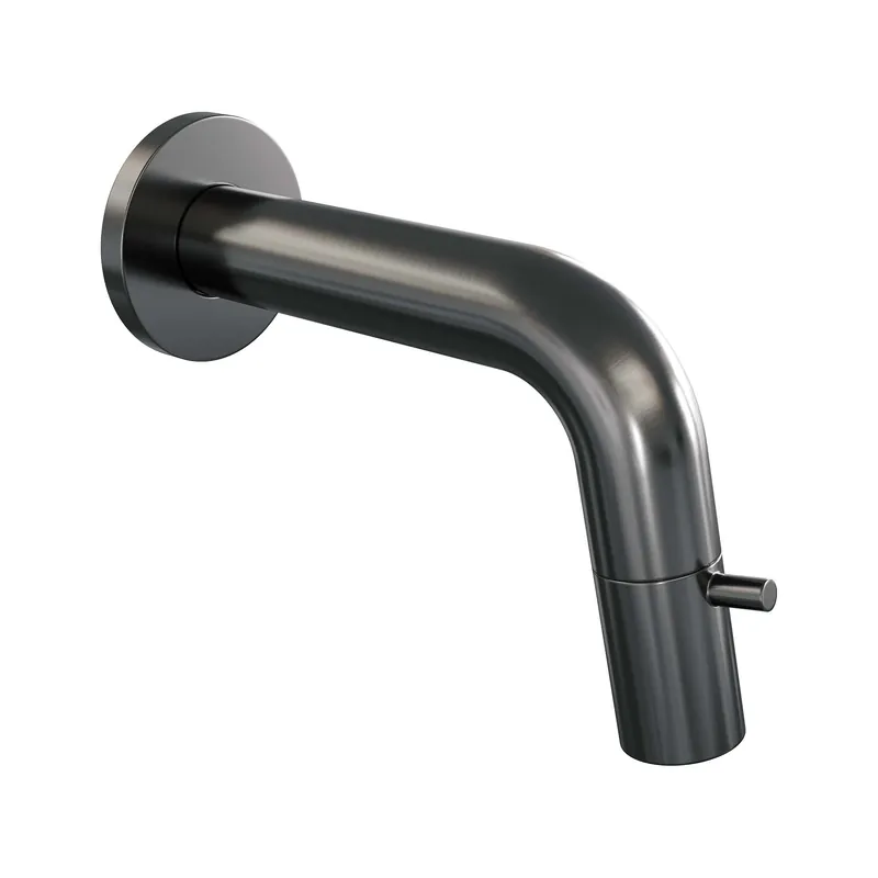 Brauer Gunmetal Edition Inbouw Fonteinkraan - Draaiknop - PVD - Geborsteld Gunmetal Voordeelprijs