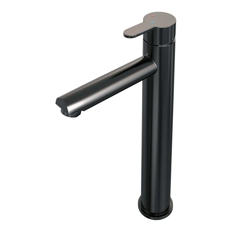 Koopje Brauer Gunmetal Edition Opbouw Wastafelmengkraan - Hoog - Hendel Model D - PVD - Geborsteld Gunmetal