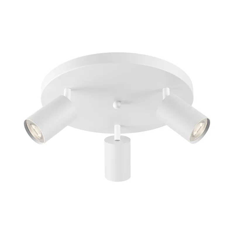 Braytron Beta LED Opbouw Plafond Lamp - 3x GU10 - Rond - IP20 - Wit Betaalbaar