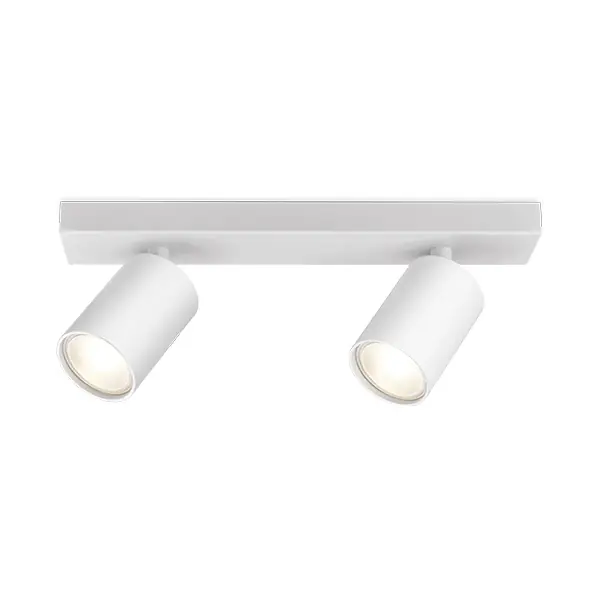 Braytron Beta LED Spotlamp Opbouw - IP20 - 2xGU10 - Rond Ø55mm - Wit Direct Beschikbaar