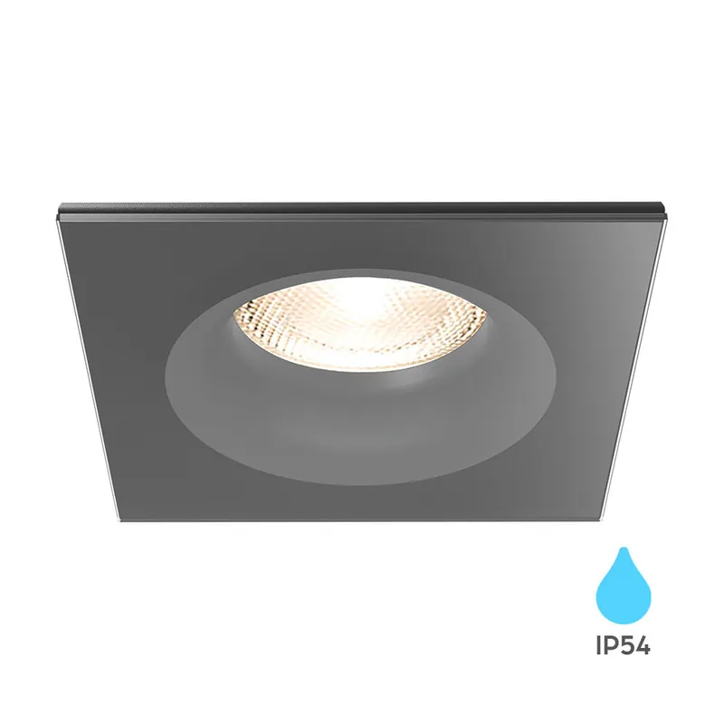 Braytron LED Spot Behuizing - Vierkant - IP54 - Zwart Premium