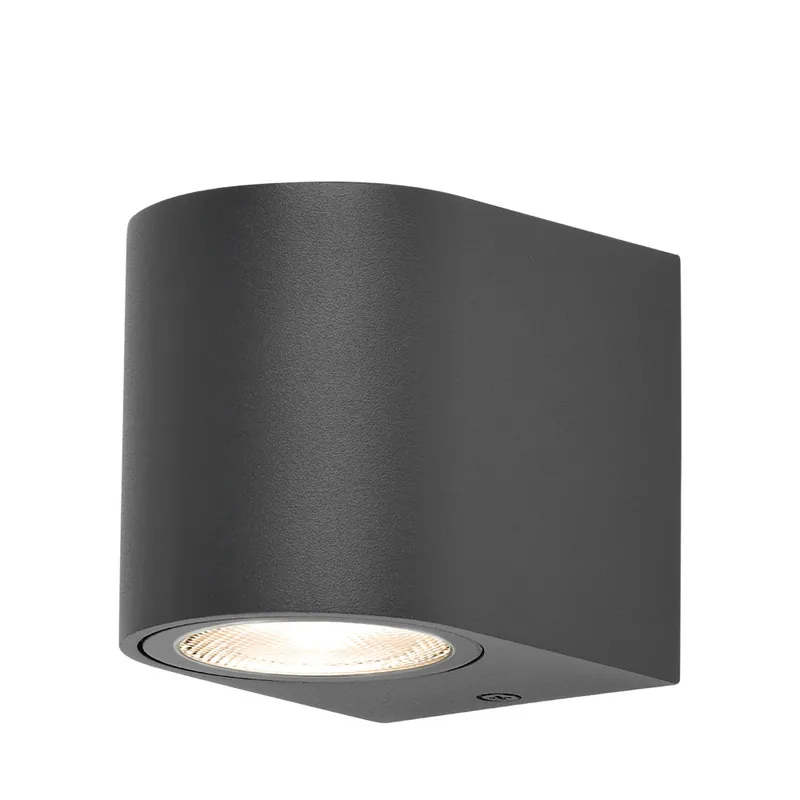 Braytron Rita LED Wandlamp IP44 1xGU10 - Zwart Voordeelprijs