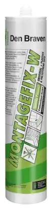 Beperkte Voorraad Den Braven Zwaluw Montagefix-W Montagekit - Wit - 310ml