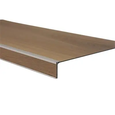 Floorlife YUP Chevron PVC Traprenovatie Set: Stroken, Stootborden, Trapneuzen voor 4 Treden - Natural Beperkte Voorraad