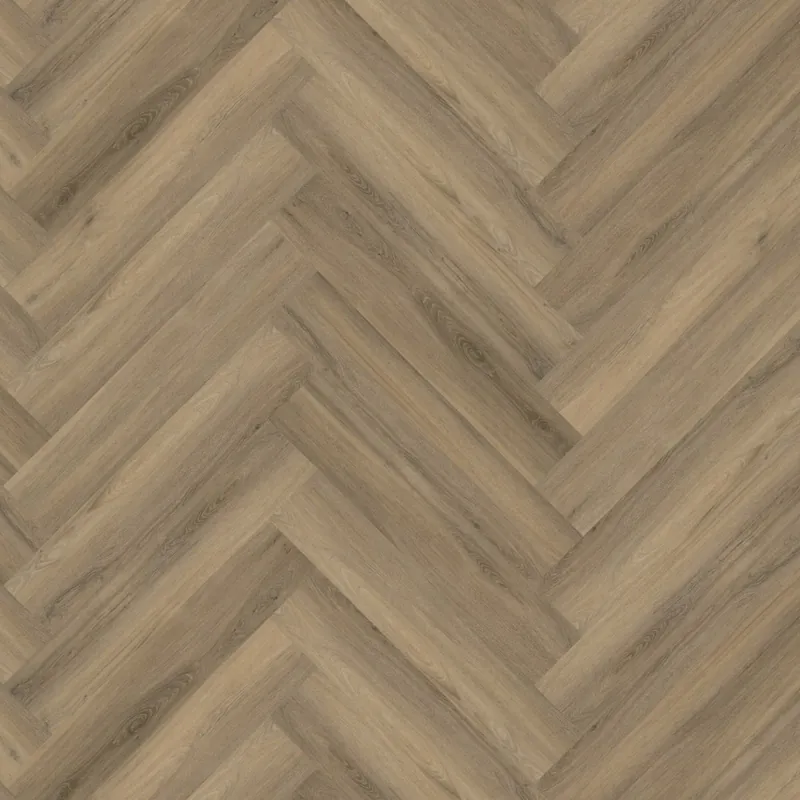 Beperkt Aanbod Floorlife YUP Herringbone Plak PVC Visgraat Vloer - Light Brown