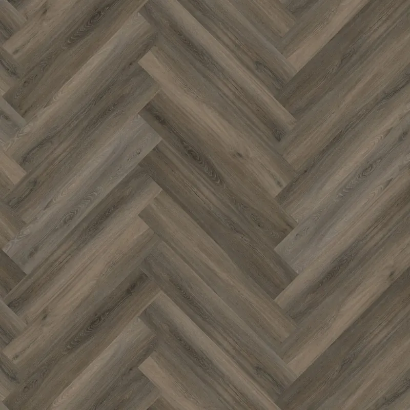 Must-Have Floorlife YUP Herringbone Plak PVC Visgraat Vloer - Dark Grey