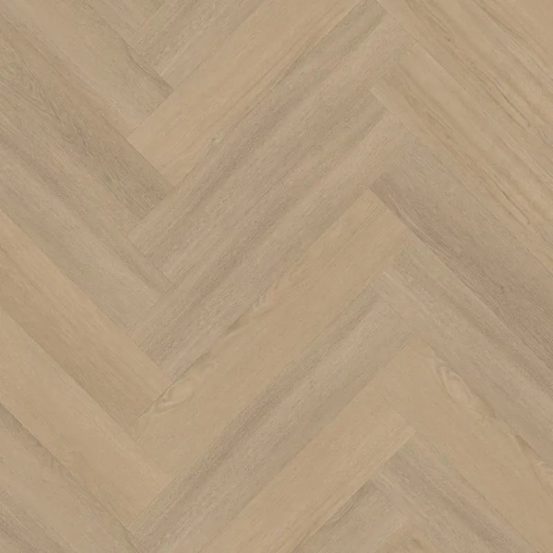 Shop Nu Floorlife YUP Sutton Herringbone Plak PVC Visgraat Vloer - Warm Beige