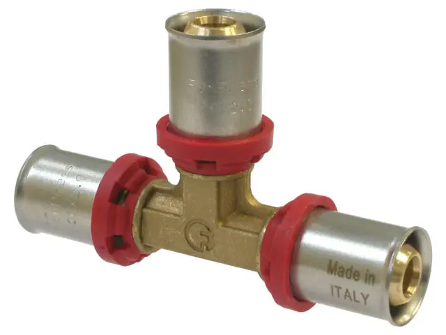 Beste Prijs Fornara ForPress T-Koppeling - Pers - Messing - 16x16x16mm