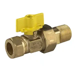 Populair Gaskogelkraan knel/kopp/buitendraad 22 x 3/4