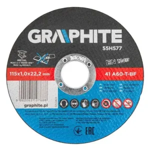 Graphite Doorslijpschijf 115mm Metaal 10st Voordeelprijs
