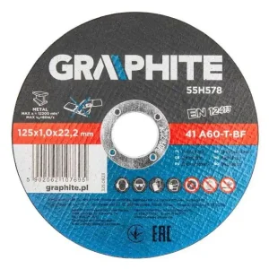 Graphite Doorslijpschijf 125mm Metaal 10st Snelle Levering
