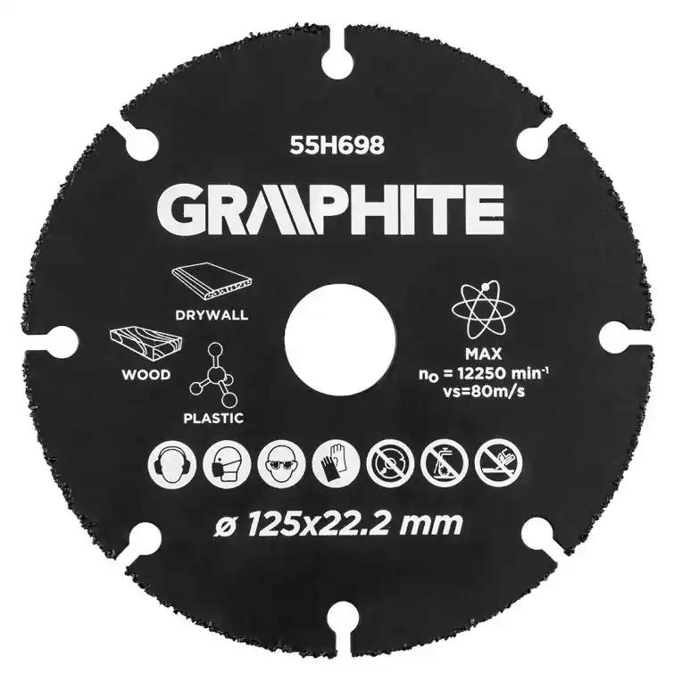 Graphite Tungsten Carbide Multi Wheel 125x22,2mm Uitverkoop